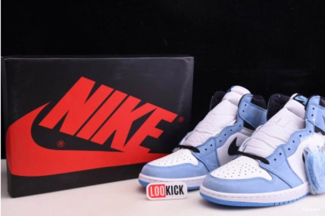 Rep TBK BLUE JORDAN 555088-134 HIGH RETRO 1 AIR BLACK UNIVERSITY WHITE 0629